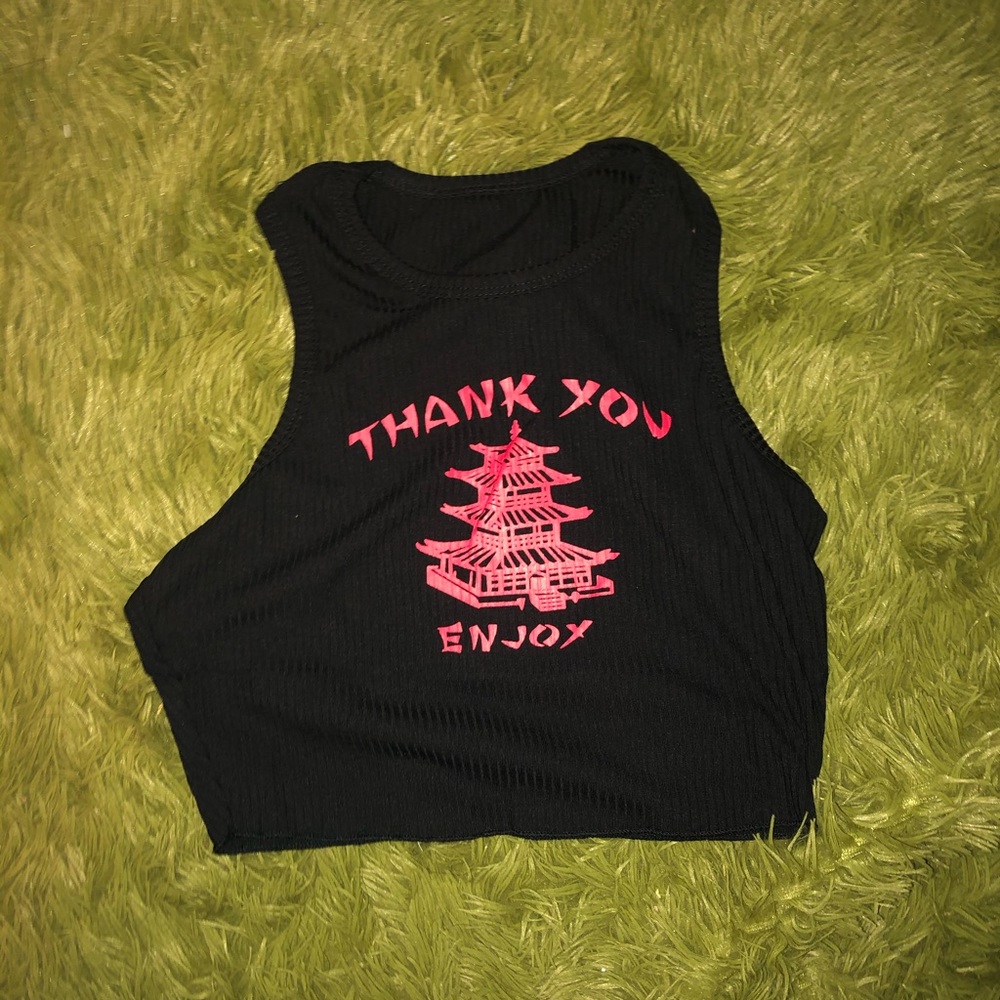 Thank You Crop Top